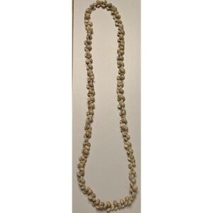 Cream Cone Shell Lei‎ Necklace – Boho Tropical Beach Accessory